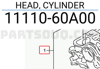Suzuki 1111060A00 HEAD, CYLINDER