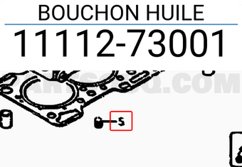Suzuki 1111273001 BOUCHON HUILE