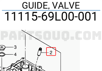 Suzuki 1111569L00001 GUIDE, VALVE
