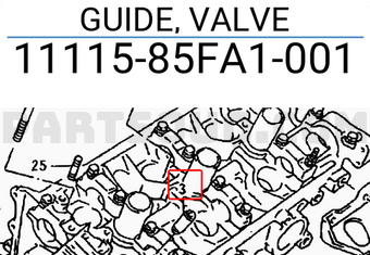 Suzuki 1111585FA1001 GUIDE, VALVE