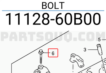 Suzuki 1112860B00 BOLT