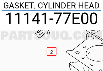 Suzuki 1114177E00 GASKET, CYLINDER HEAD