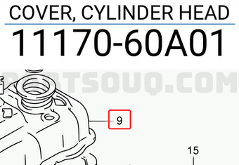 Suzuki 1117060A01 COVER, CYLINDER HEAD