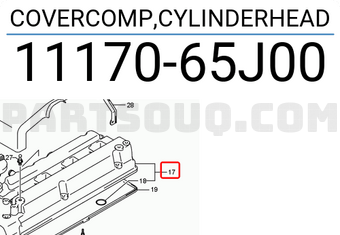 Suzuki 1117065J00 COVERCOMP,CYLINDERHEAD