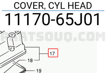 Suzuki 1117065J01 COVER, CYL HEAD