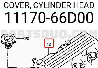 Suzuki 1117066D00 COVER, CYLINDER HEAD