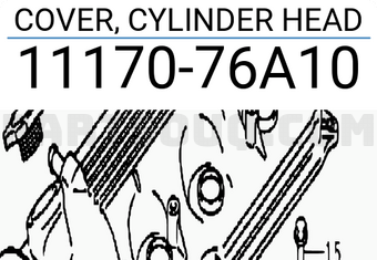 Suzuki 1117076A10 COVER, CYLINDER HEAD