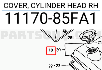 Suzuki 1117085FA1 COVER, CYLINDER HEAD RH