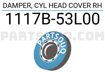 Suzuki 1117B53L00 DAMPER, CYL HEAD COVER RH