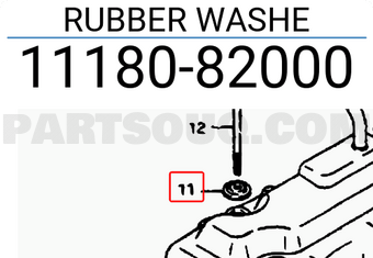 Suzuki 1118082000 RUBBER WASHE