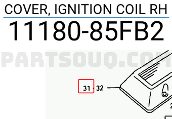 Suzuki 1118085FB2 COVER, IGNITION COIL RH