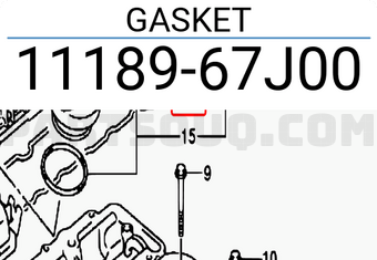 Suzuki 1118967J00 GASKET