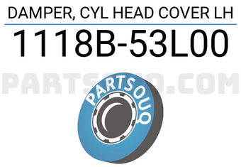 Suzuki 1118B53L00 DAMPER, CYL HEAD COVER LH
