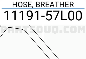 Suzuki 1119157L00 HOSE, BREATHER
