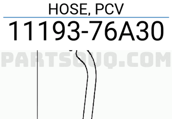 Suzuki 1119376A30 HOSE, PCV