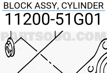 Suzuki 1120051G01 BLOCK ASSY, CYLINDER