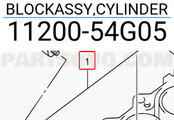 Suzuki 1120054G05 BLOCKASSY,CYLINDER