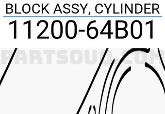 Suzuki 1120064B01 BLOCK ASSY, CYLINDER