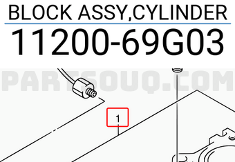 Suzuki 1120069G03 BLOCK ASSY,CYLINDER