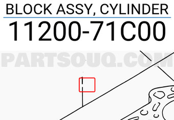 Suzuki 1120071C00 BLOCK ASSY, CYLINDER
