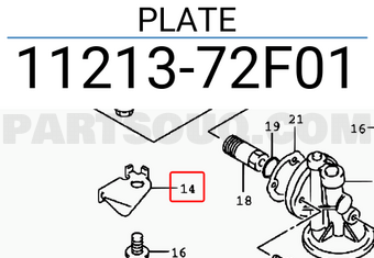 Suzuki 1121372F01 PLATE