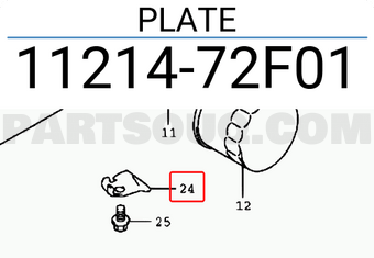 Suzuki 1121472F01 PLATE