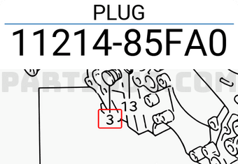 Suzuki 1121485FA0 PLUG