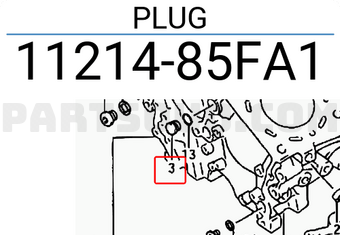 Suzuki 1121485FA1 PLUG