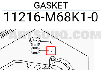 Suzuki 11216M68K10 GASKET