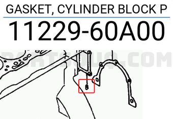 Suzuki 1122960A00 GASKET, CYLINDER BLOCK P