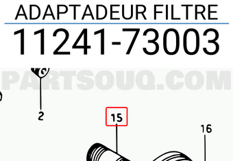 Suzuki 1124173003 ADAPTADEUR FILTRE