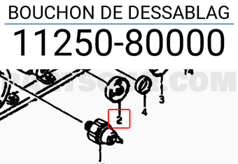 Suzuki 1125080000 BOUCHON DE DESSABLAG