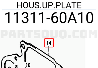 Suzuki 1131160A10 HOUS.UP.PLATE