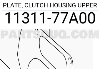 Suzuki 1131177A00 PLATE, CLUTCH HOUSING UPPER