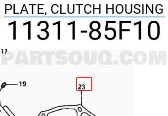 Suzuki 1131185F10 PLATE, CLUTCH HOUSING