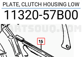 Suzuki 1132057B00 PLATE, CLUTCH HOUSING LOW