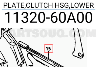 Suzuki 1132060A00 PLATE,CLUTCH HSG,LOWER