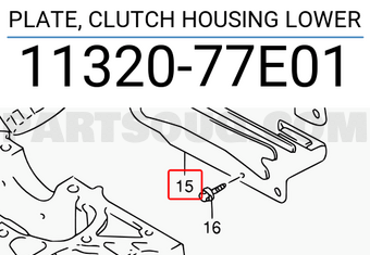 Suzuki 1132077E01 PLATE, CLUTCH HOUSING LOWER