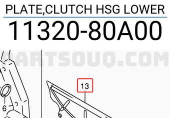 Suzuki 1132080A00 PLATE,CLUTCH HSG LOWER