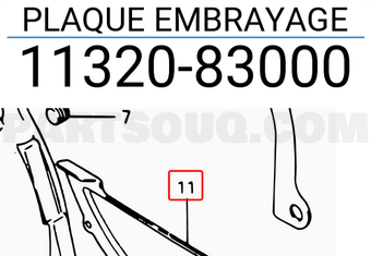 Suzuki 1132083000 PLAQUE EMBRAYAGE