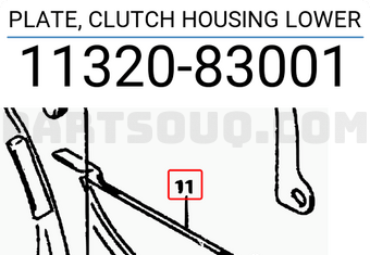 Suzuki 1132083001 PLATE, CLUTCH HOUSING LOWER