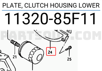 Suzuki 1132085F11 PLATE, CLUTCH HOUSING LOWER