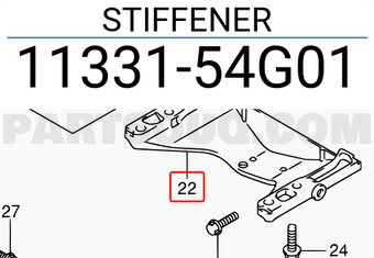 Suzuki 1133154G01 STIFFENER