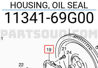 Suzuki 1134169G00 HOUSING, OIL SEAL