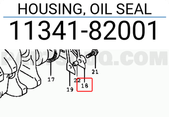 Suzuki 1134182001 HOUSING, OIL SEAL
