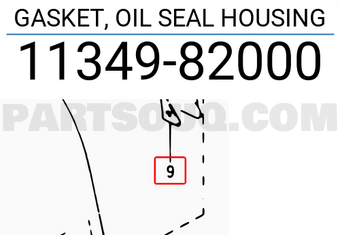 Suzuki 1134982000 GASKET, OIL SEAL HOUSING