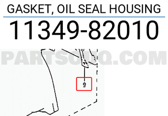 Suzuki 1134982010 GASKET, OIL SEAL HOUSING