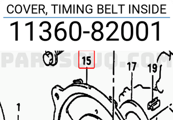 Suzuki 1136082001 COVER, TIMING BELT INSIDE