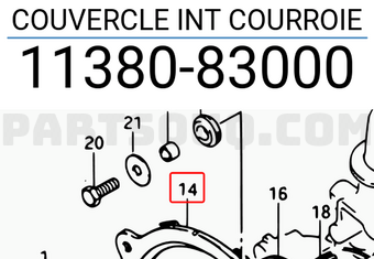 Suzuki 1138083000 COUVERCLE INT COURROIE