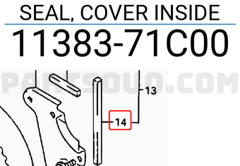 Suzuki 1138371C00 SEAL, COVER INSIDE